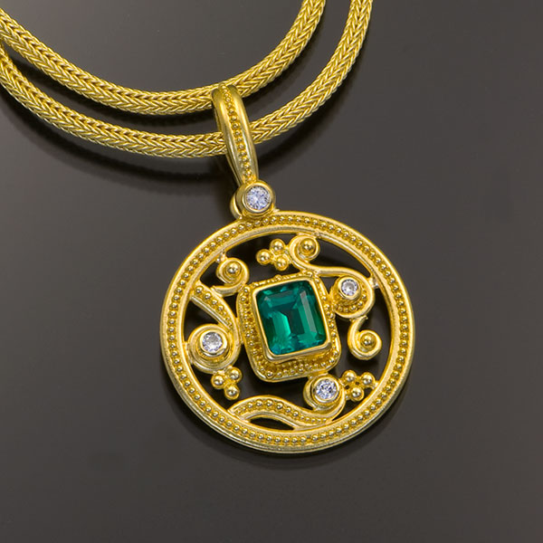Flora Pendant - Zaffiro Jewelry