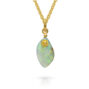 granulation 22kt gold opal pendant